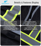 SEsafety® Reflective Safety Vest With Pockets | ANSI Class 2 Certified