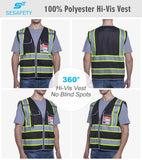 SEsafety® Reflective Safety Vest With Pockets | ANSI Class 2 Certified