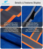 SEsafety® Reflective Safety Vest With Pockets | ANSI Class 2 Certified