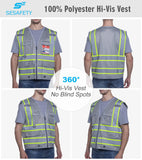 SEsafety® Reflective Safety Vest With Pockets | ANSI Class 2 Certified