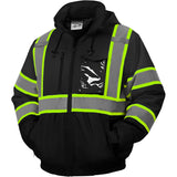 SEsafety® ANSI Class 3 Waterproof Reflective Bomber Jacket with multi Pockets