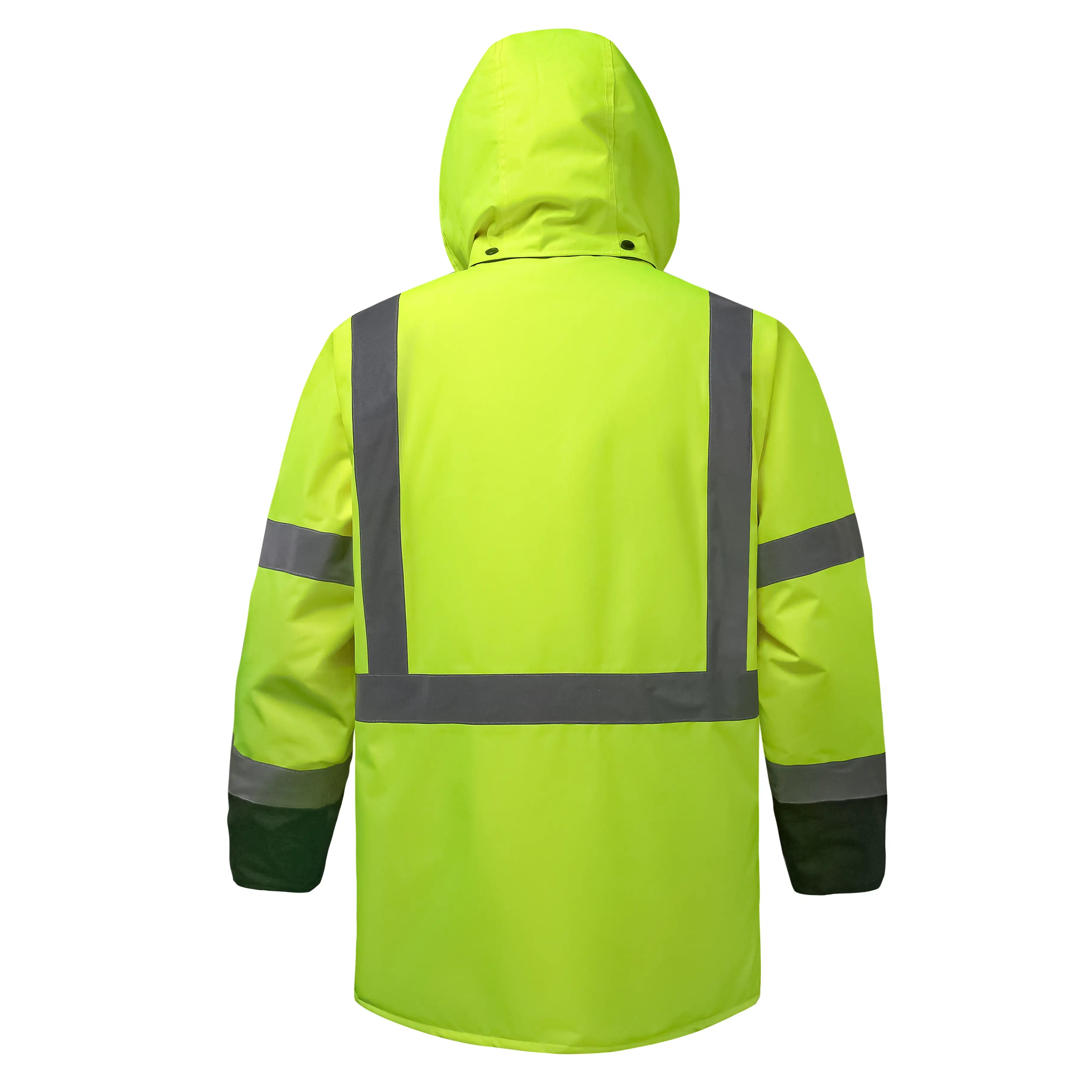 SEsafety Lime ANSI Class 3 Safety Jacket J42501 back side