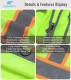 SEsafety® Reflective Safety Vest With Pockets | ANSI Class 2 Certified